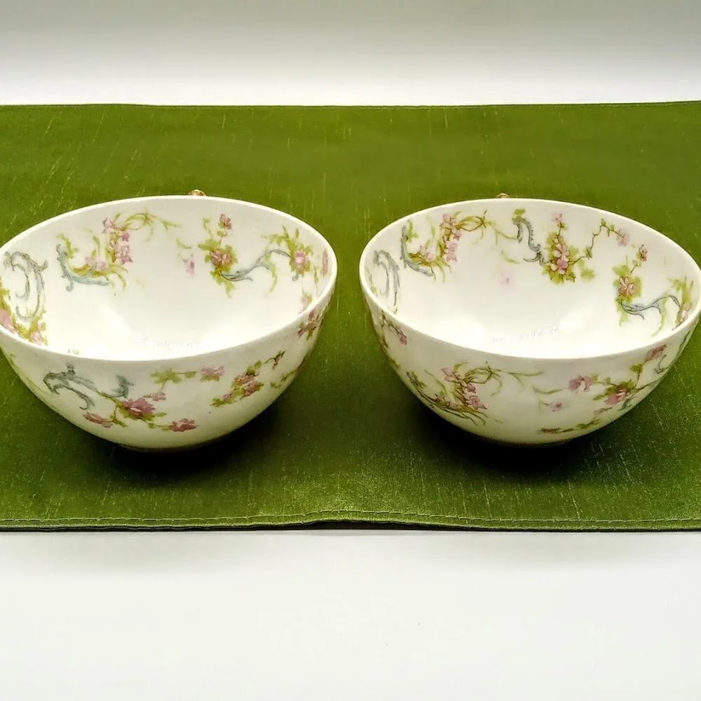 Haviland & Co. Limoges France Porcelain - 2 Cups & 3 Small Plates